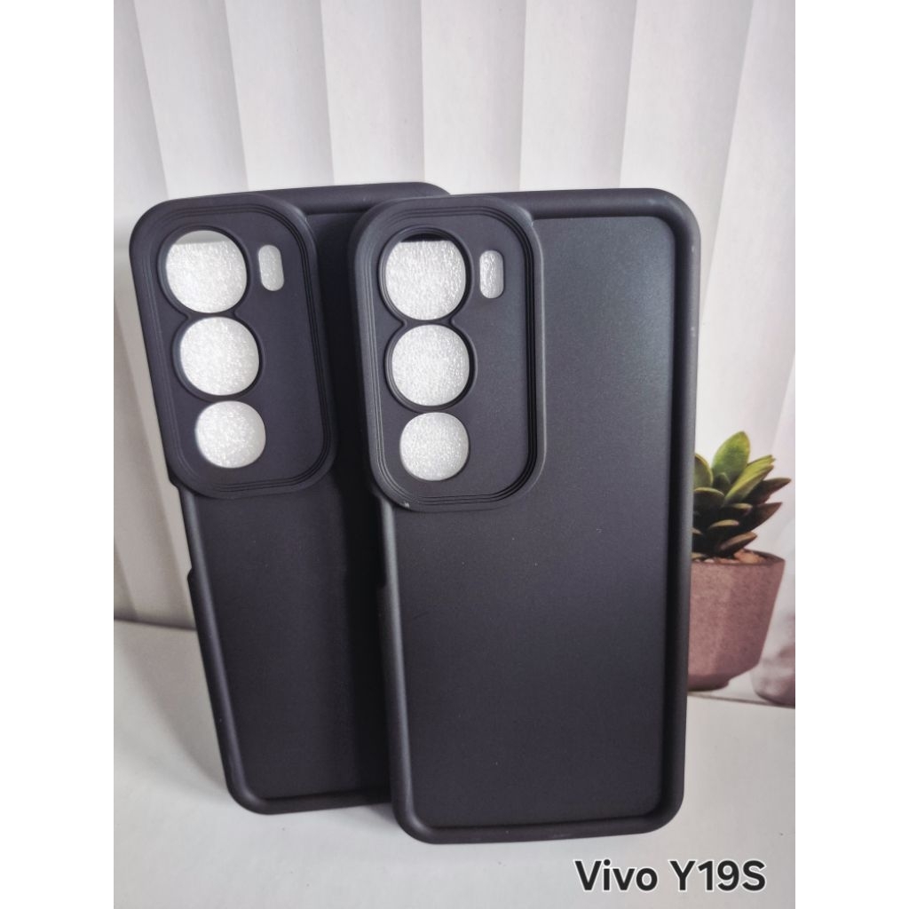 Case Hp Hitam Vivo Y20 Y12s/Vivo Y19S/Vivo Y16/Vivo Y17 Y12/Vivo Y21D