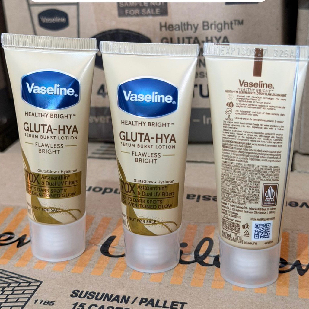 Vaseline Gluta-Hya Flawless Bright Serum Burst Lotion 20 ML