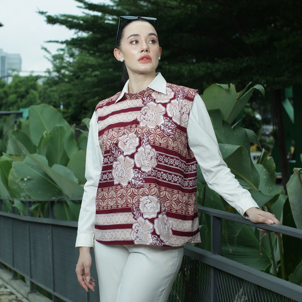 Batik Huza - Blouse Lopika - Atasan Batik Wanita