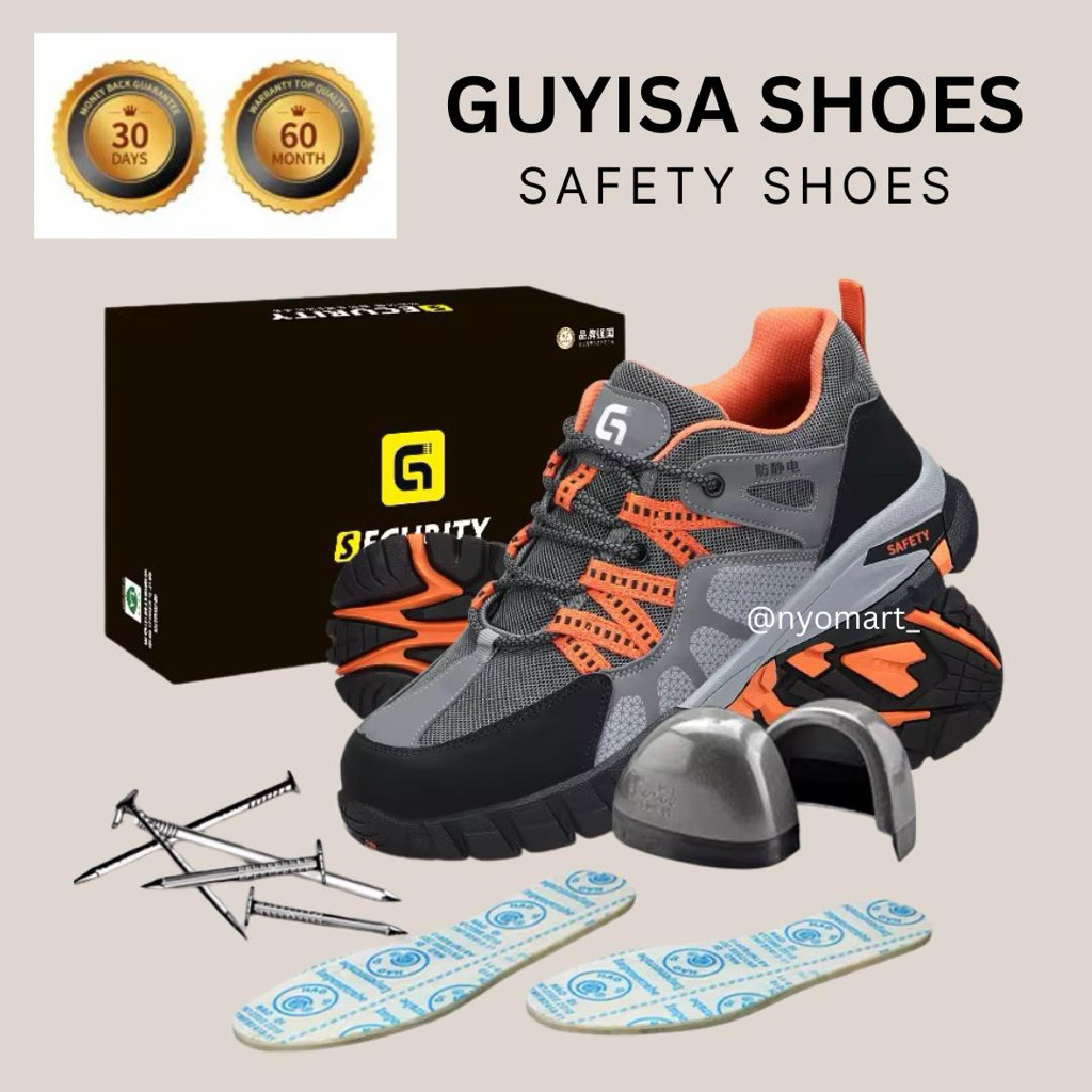 GUYISA Safety Shoes Original Unisex Sepatu Kerja Safety Mandor Pabrik