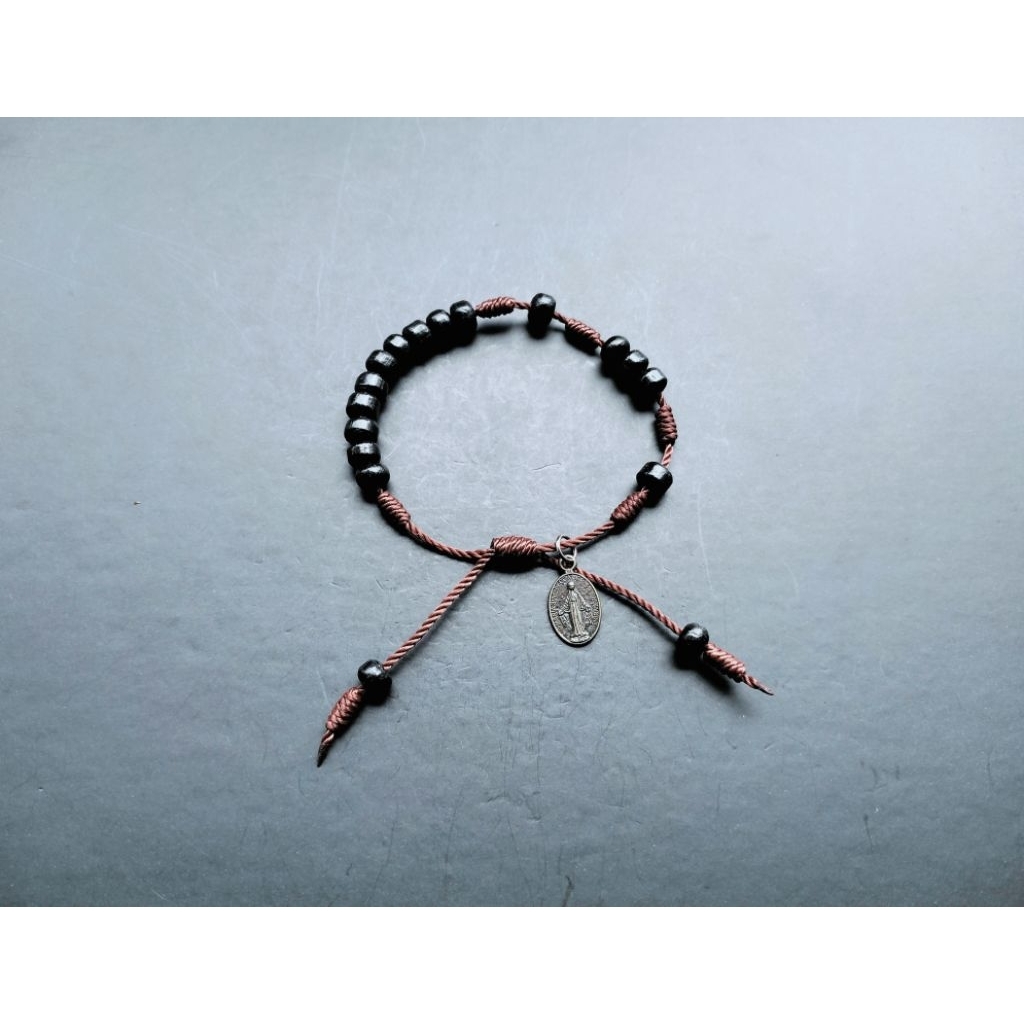 G1433 GELANG ROSARIO BUNDA MARIA KAYU ASLI