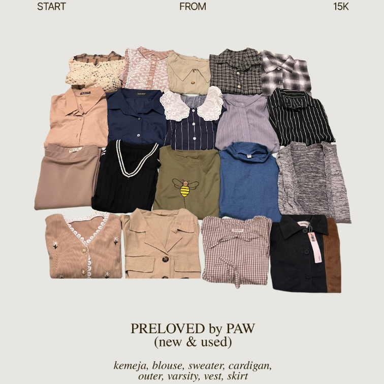 (PART 2) PRELOVED kemeja jaket sweater cardigan blouse gamila skirt hijab nueta bayleaf murah