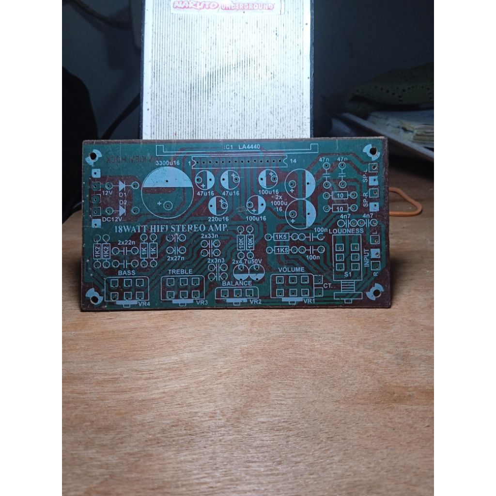 KIT PCB DRIVER AMPLIFIER 18WATT TAN KIEM HOCK IC LA 4440