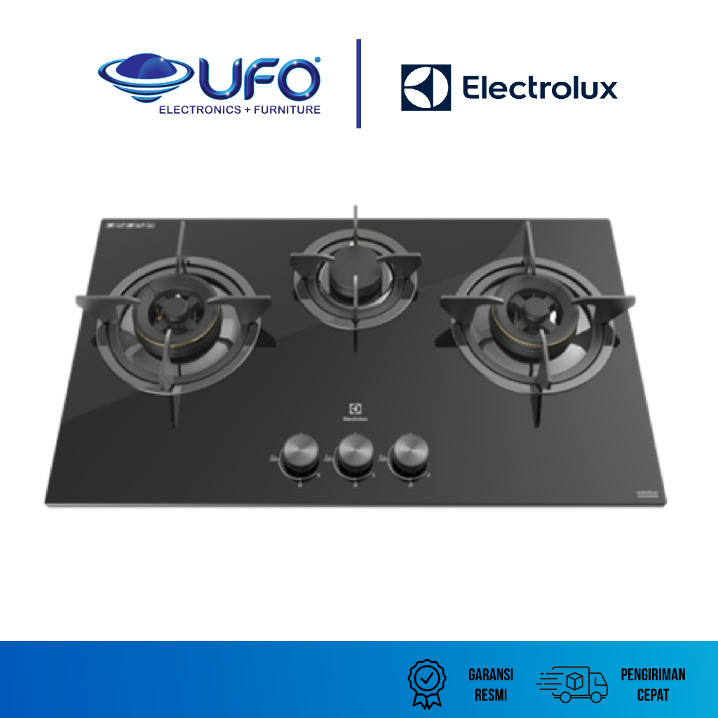 Electrolux EHG7330BE Kompor Tanam Gas 3 Tungku