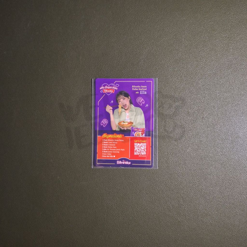BIHUNKU X JKT48 OFFICIAL PHOTOCARD GABRIELA ABIGAIL ELLA