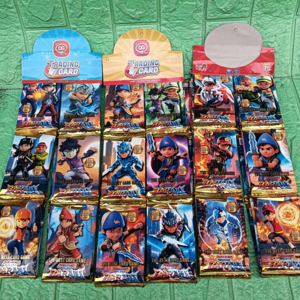 12 sachet Kartu BOBOIBOY GALAXY BARAJU DG New Trading Card Game