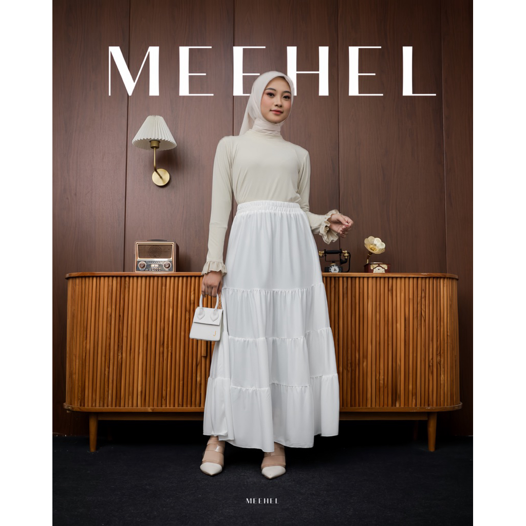 Rok Susun Canda Korean Style Rok Panjang Wanita Korean Skirt Kekinian