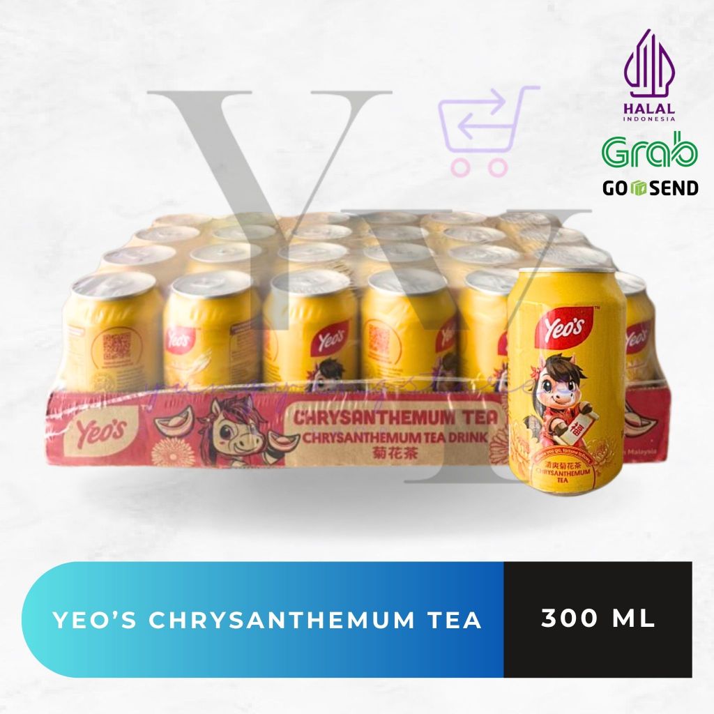 [KALENG] 1 Dus Isi 24 Kaleng Yeos / Yeo's Teh Kembang Chrysantemum Drink Special Edition Chinese Yea