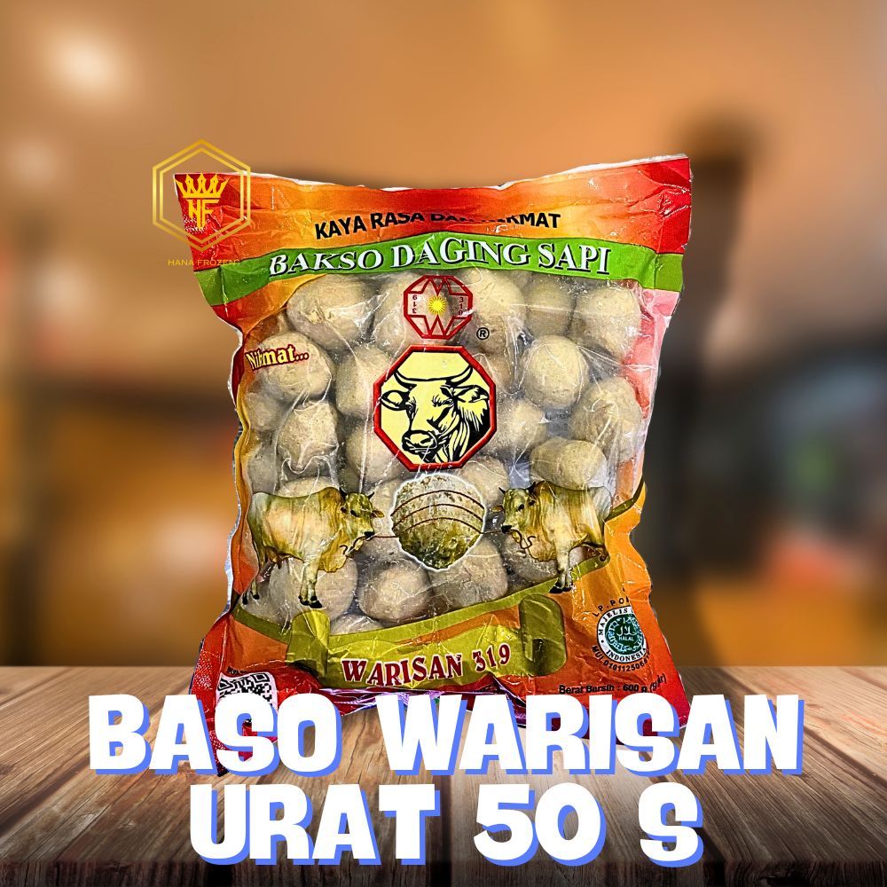 BAKSO WARISAN SAPI URAT 600 GR / BAKSO SAPI URAT ISI 50 BUTIR