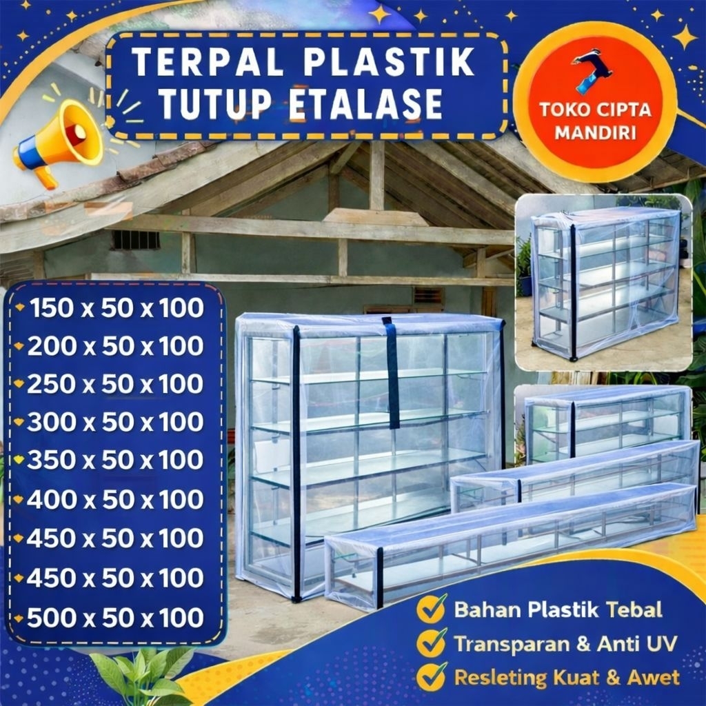 tutup etalase transparan  tutup etalase toko tutup etalase kaca tutup etalase toko plastik bening tu