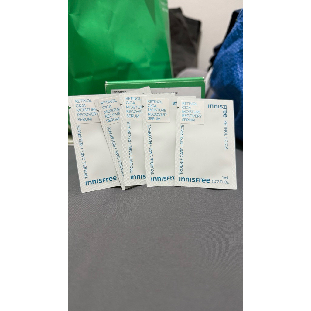 INNISFREE RETINOL CICA MOISTURE 1ML (5 Pack)- Sample Travel Size / Krim Pelembab Wajah Korea