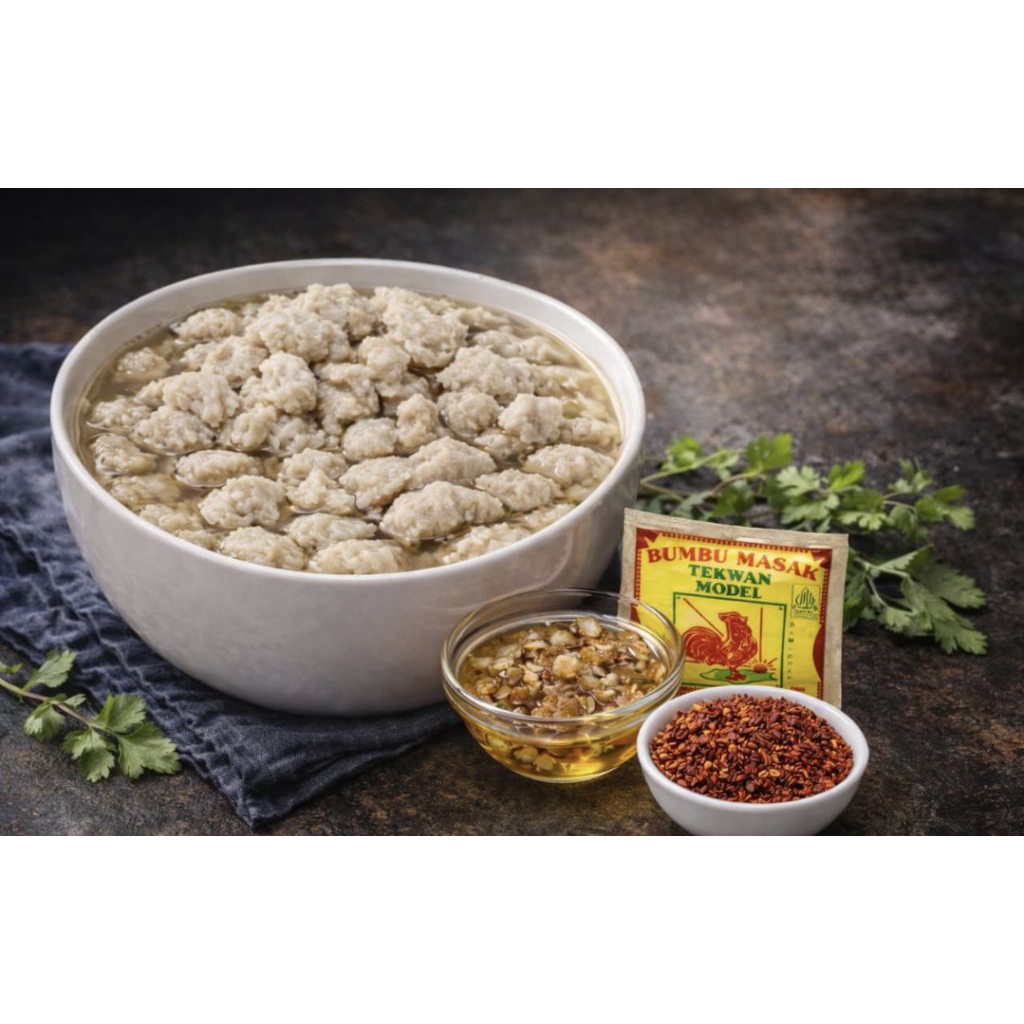 TEKWAN KILOAN FREE MINYAK BAWANG, CHILI FLAKES, BUMBU TEKWAN PALEMBANG