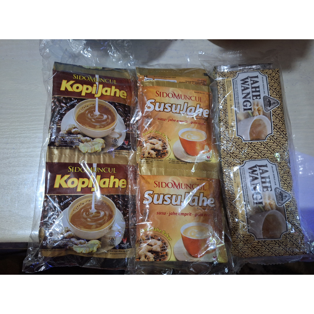 Kopi Jahe/Susu Jahe/Jahe Wangi Sido muncul Sachet - Menghangatkan Tubuh