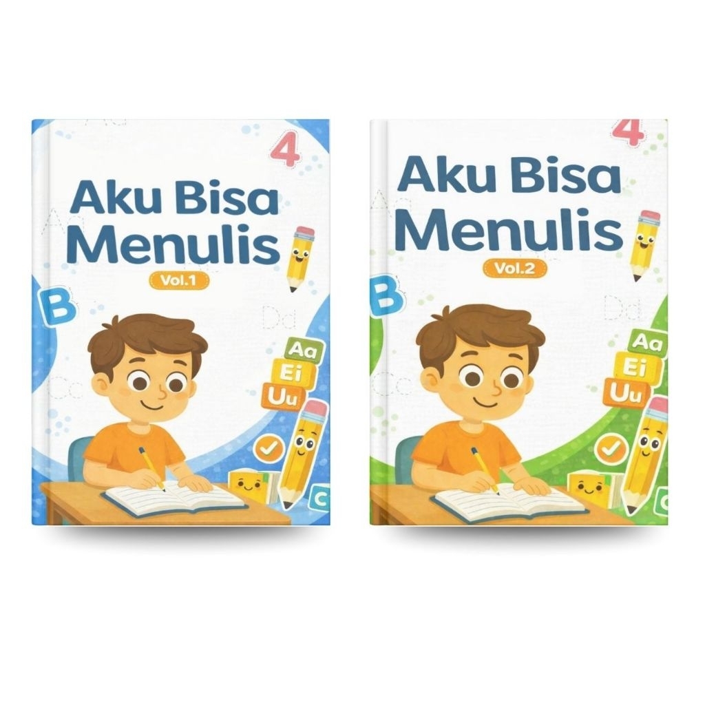 buku belajar menulis | aku bisa menulis vol 1 & 2  | buku belajar menulis rapi