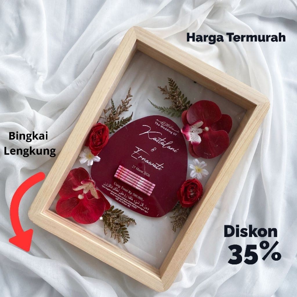 Mahar Pernikahan Mahar Akrilik Mahar Rustik