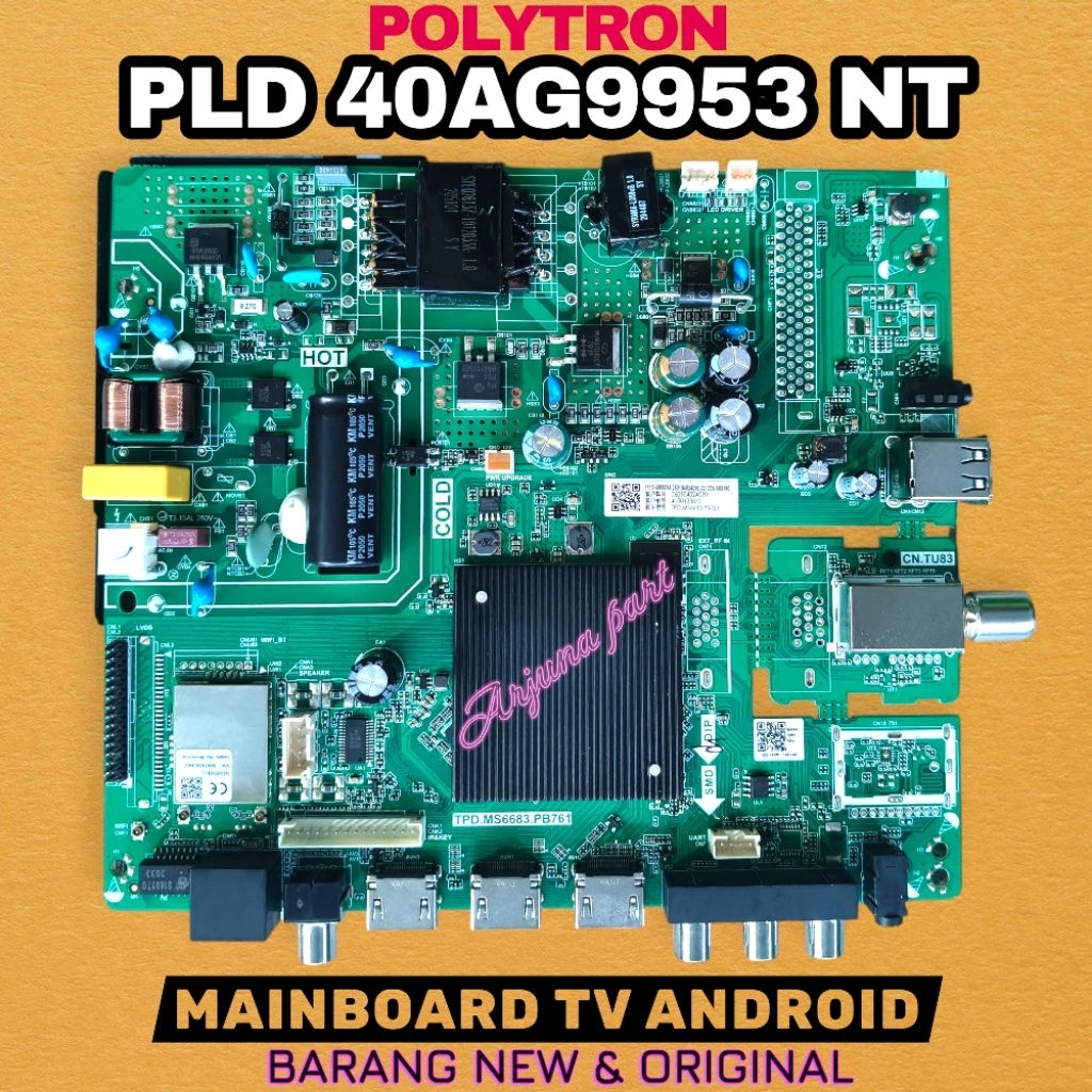 MAINBOARD TV POLYTRON PLD40AG9953 / MB TV POLYTRON PLD40AG9953 / MESIN TV POLYTRON PLD40AG9953 / MOD