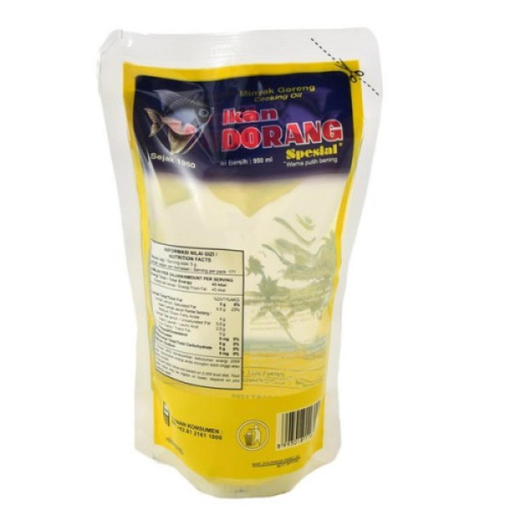 Minyak Kelapa Ikan Dorang / Coconut Oil Ikan Dorang - 950 ML