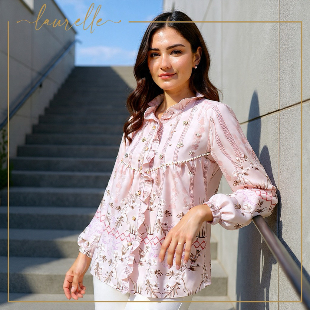 Blouse lengan panjang - baju lebaran premium - blouse payet- baju lebaran wanita - blus katun - baju