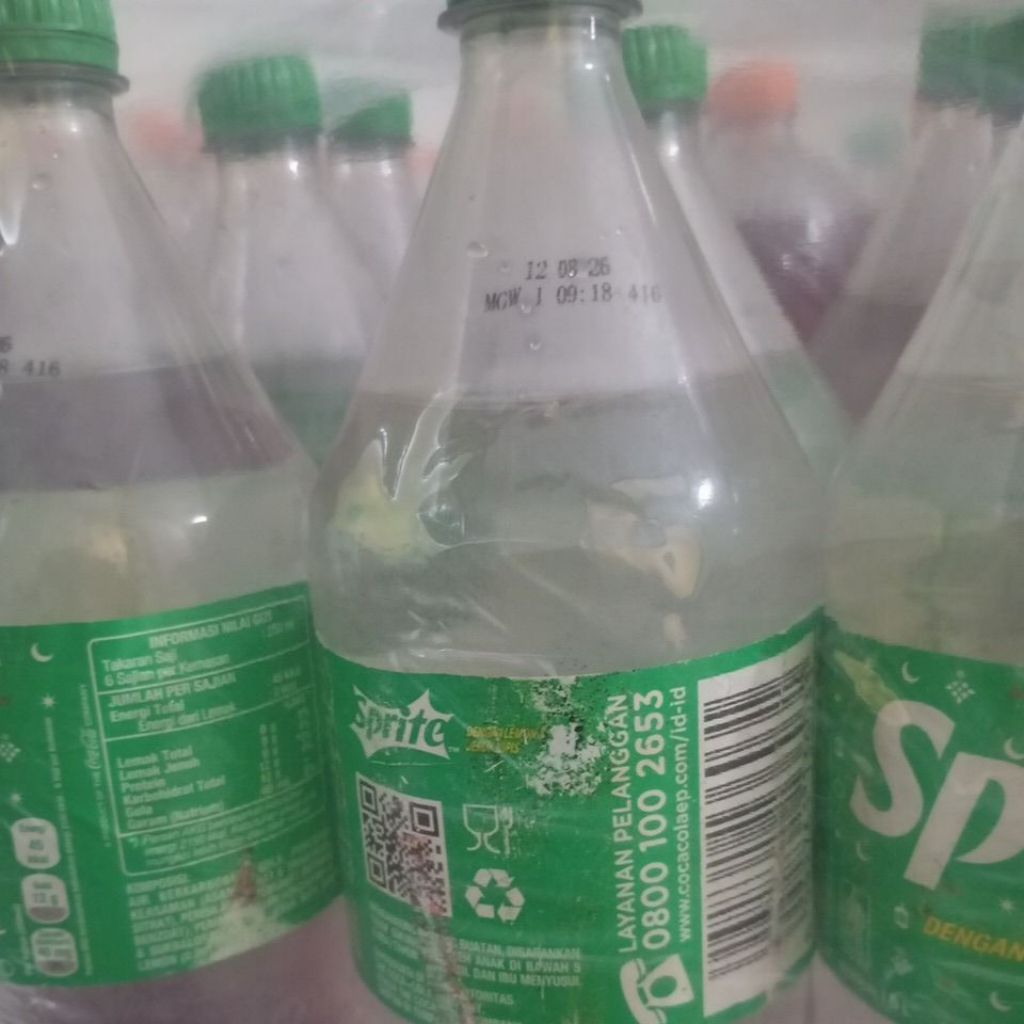 sprite cola fanta 1,5 Liter tidak mulus