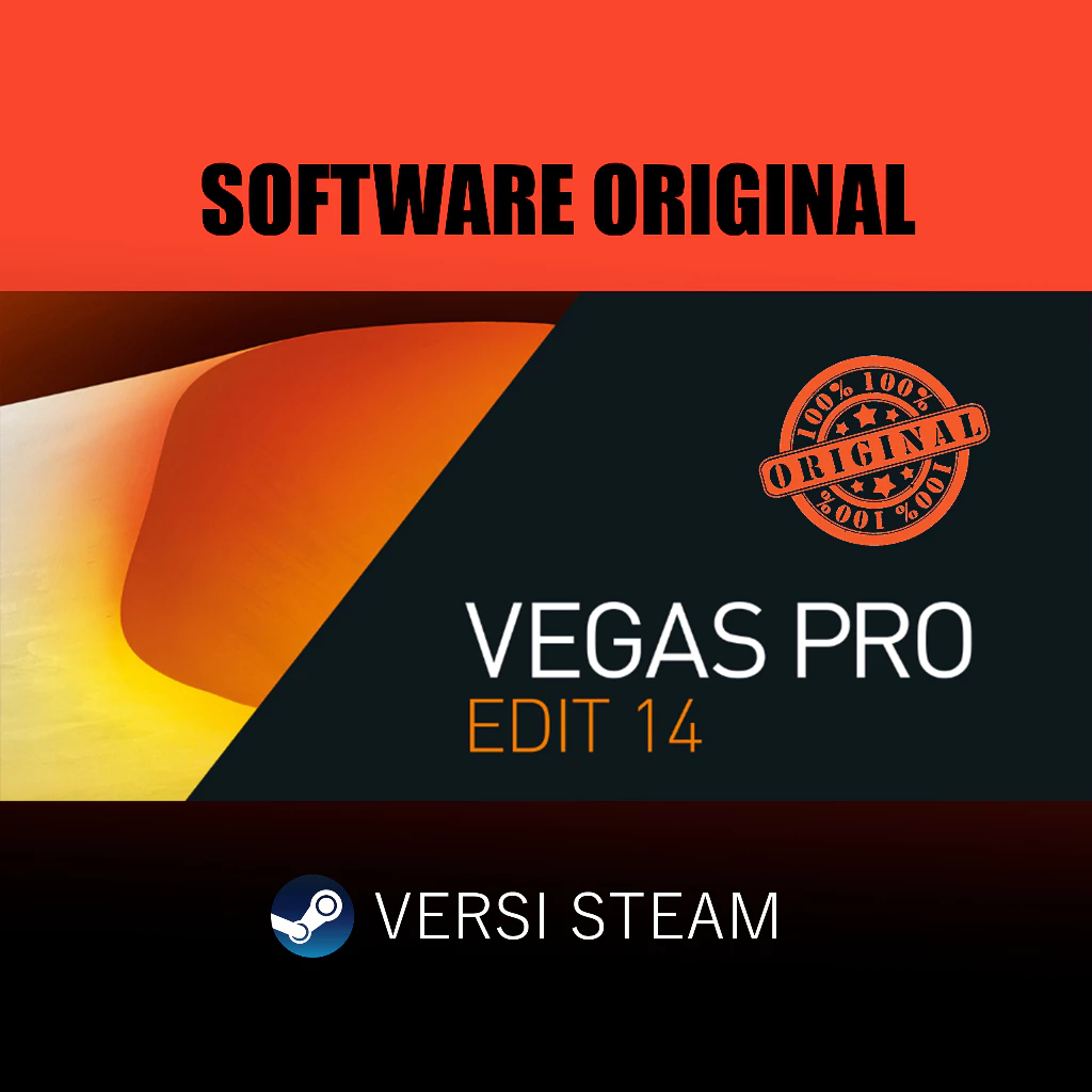 VEGAS Pro 14 Edit Steam Edition Original Lebih Dikenal Sony Vegas - Bukan Premiere Pro dan Filmora