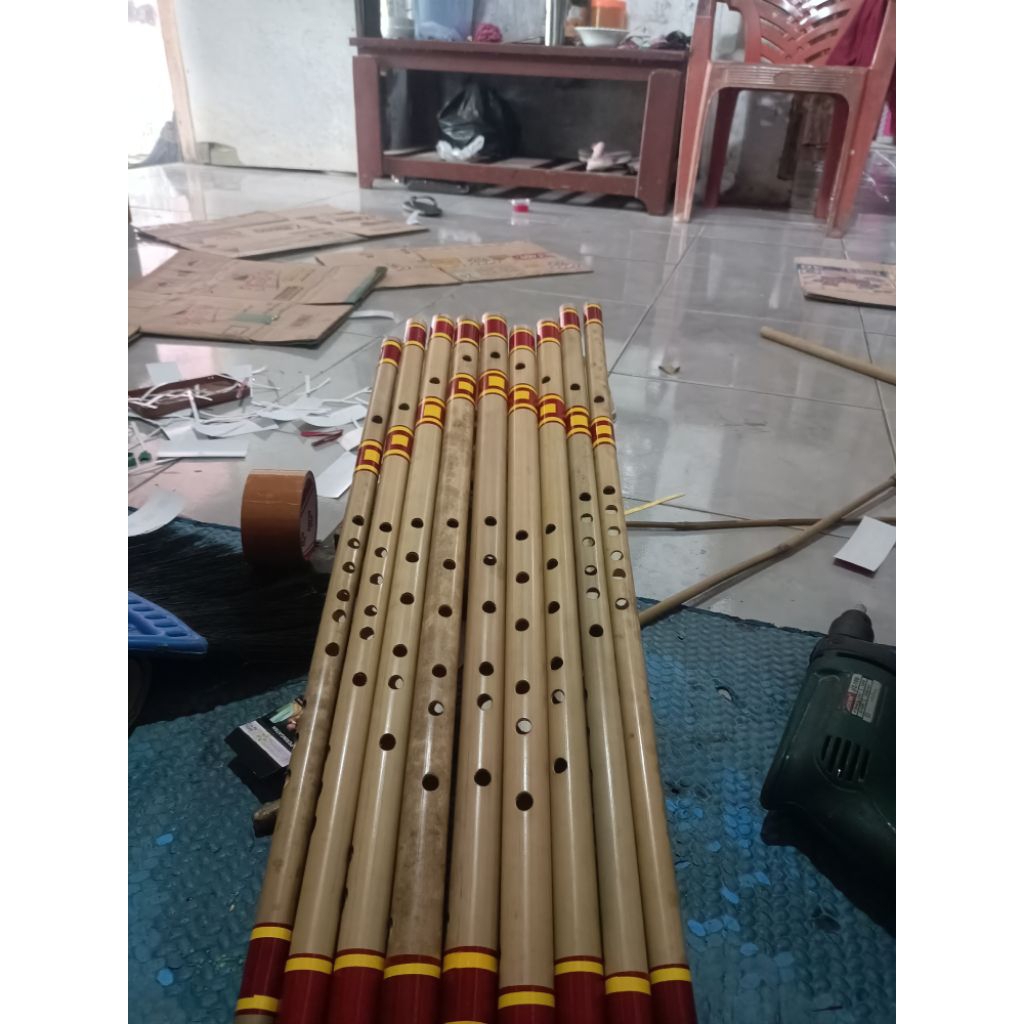 suling bambu nada c bass