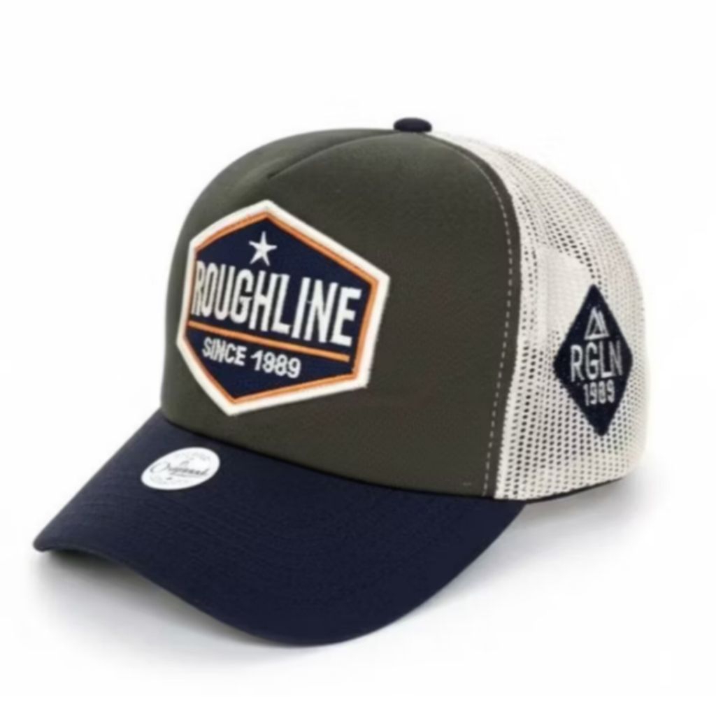 Topi Trucker Jaring ROUGHLINE Lidah Pendek