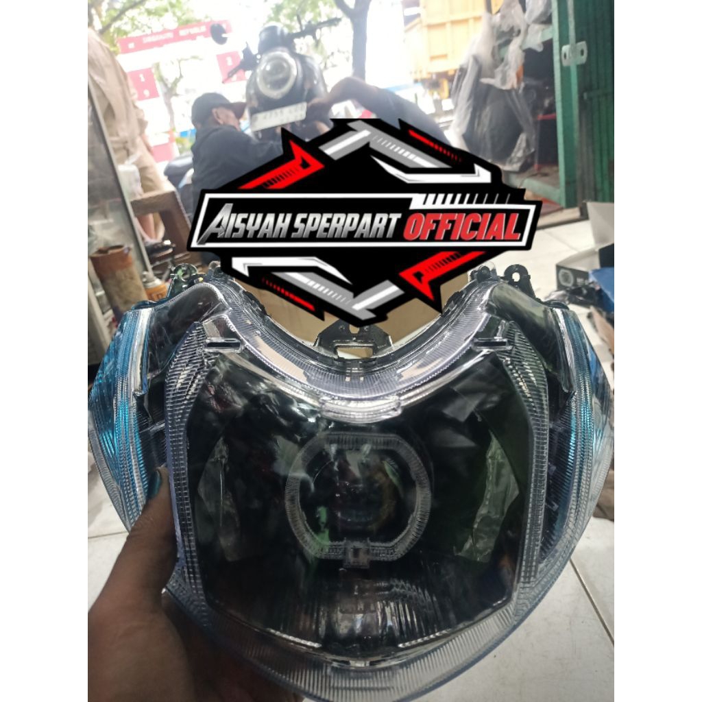 REFLEKTOR LAMPU DEPAN MIO M3 SET BILED