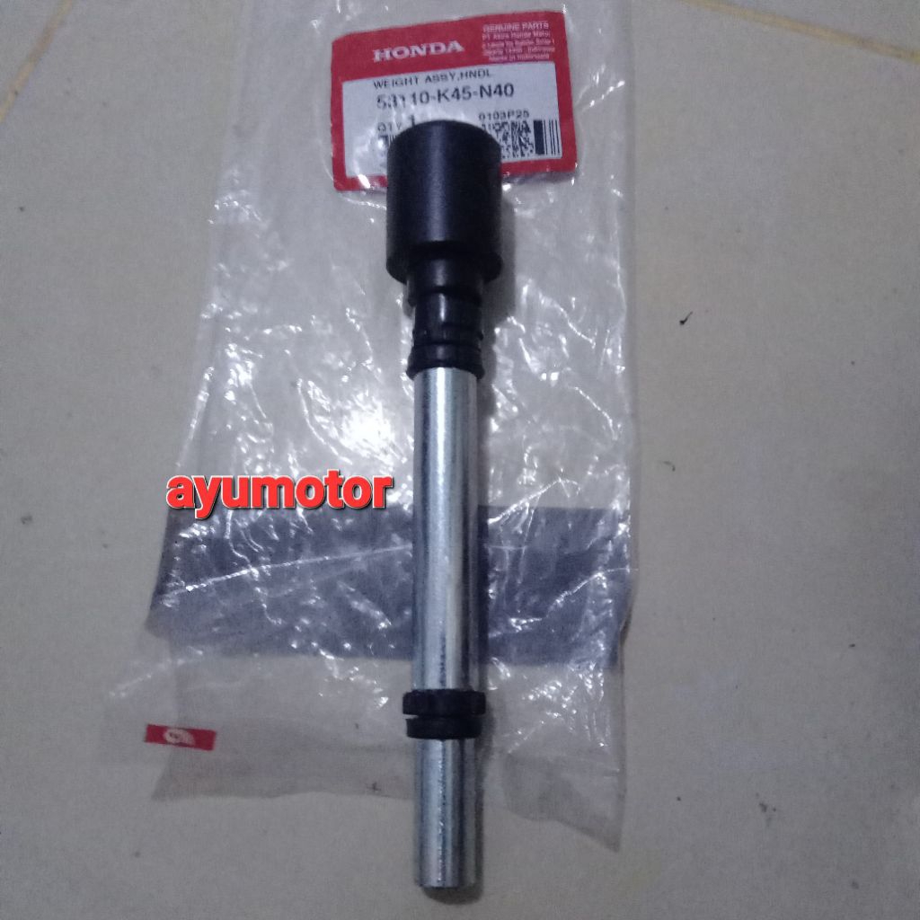 Weight Assy Hndl jalu bandulan ujung stang cbr 150r k45G original honda 53110K45N40 harga sebelah