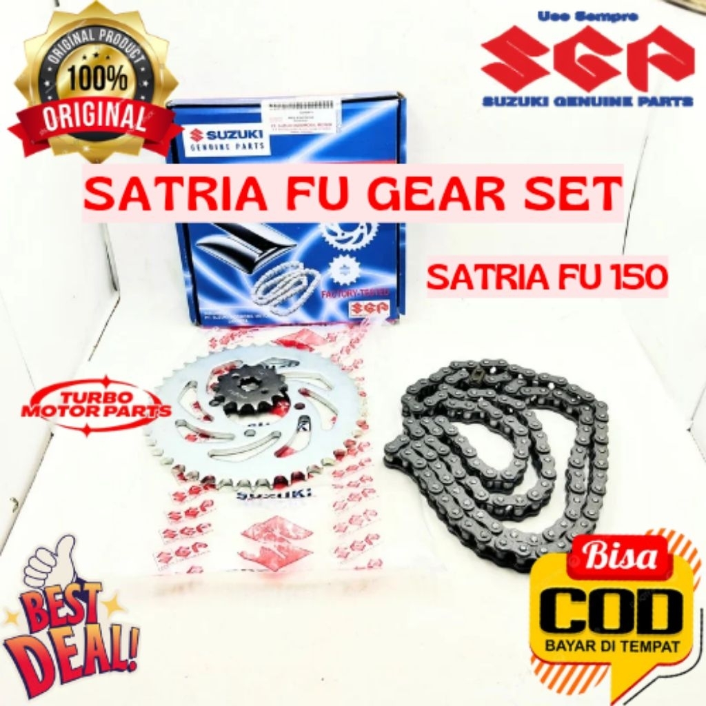 GEAR SET ORIGINAL SUZUKI KODE SATRIA FU, GEAR SET SATRIA FU 150