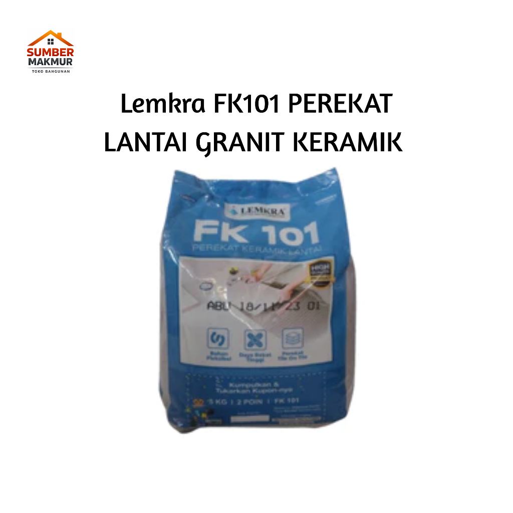 Lemkra FK101 PEREKAT LANTAI GRANIT KERAMIK WARNA ABU