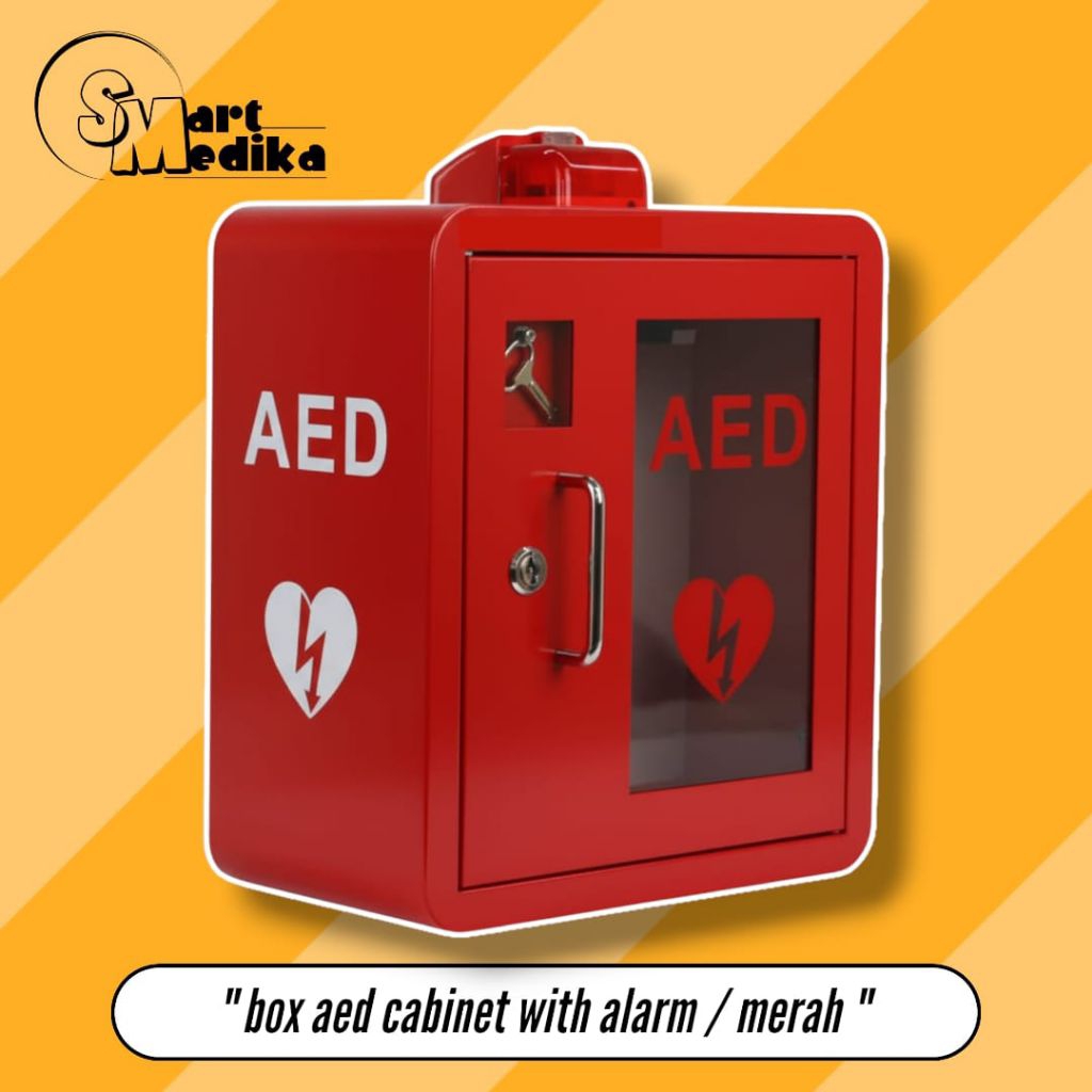 BOX AED CABINET WITH ALARM / BOX AED DEFIBRILLATOR / BOX AED WALL CABINET