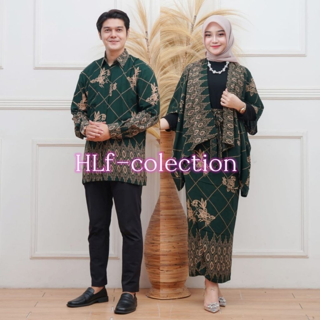 Batik Couple Modern Set Cardigan Couple Kemeja Batik Pria Baju Batik Couple Batik Pasangan Reels
