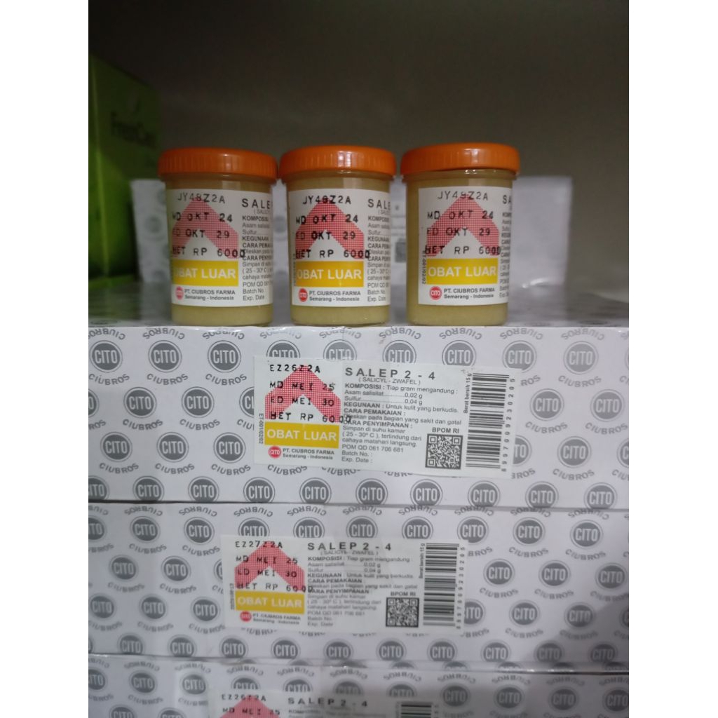 Salep Gatal 24 Sulfur Belerang - Ampuh Mengatasi Kulit Gatal, Kurap, Panu, dan Jamur