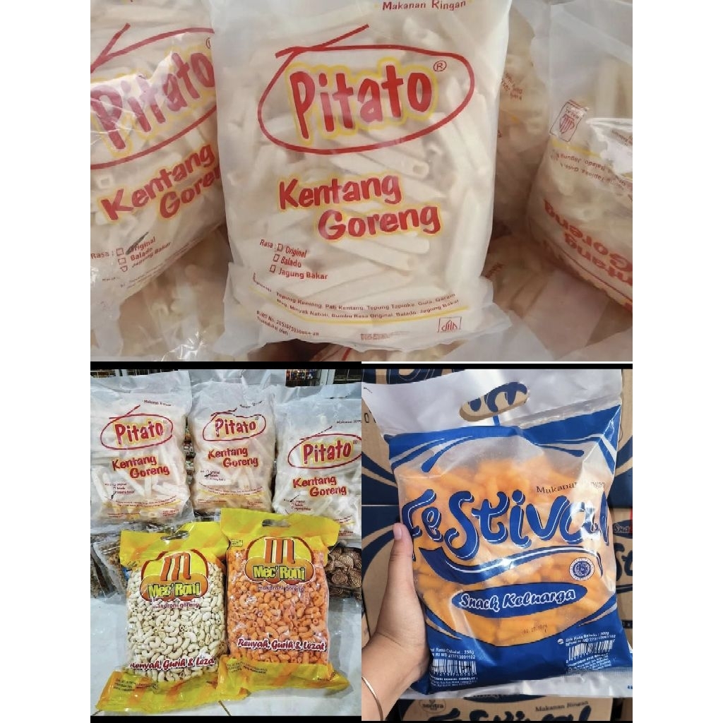 aneka Snack murah Festival / Pitato / Mac kroni