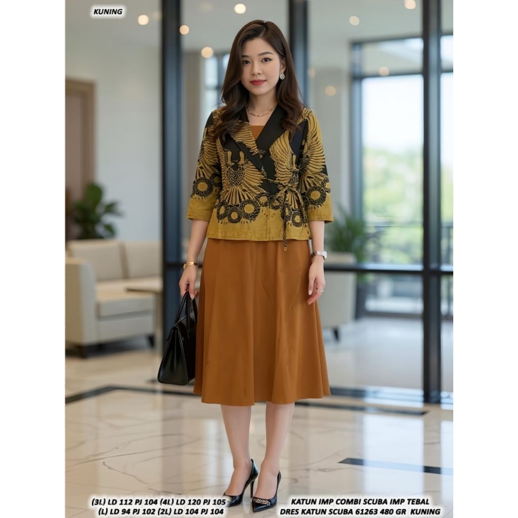 001 CREA 4L ASD 61263 / FER 44789 DRESS KATUN SCUBA PREMIUM / DRESS BATIK MODERN / READY / REALPICT