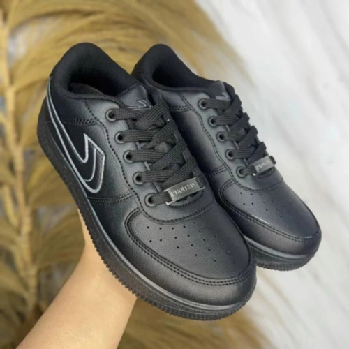 Sepatu Sekolah Hitam SMP SMA New Era Terbaru Force One
