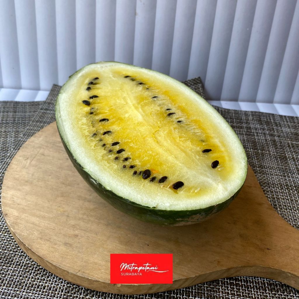 semangka kuning,semangka kuning potong, semangka segar