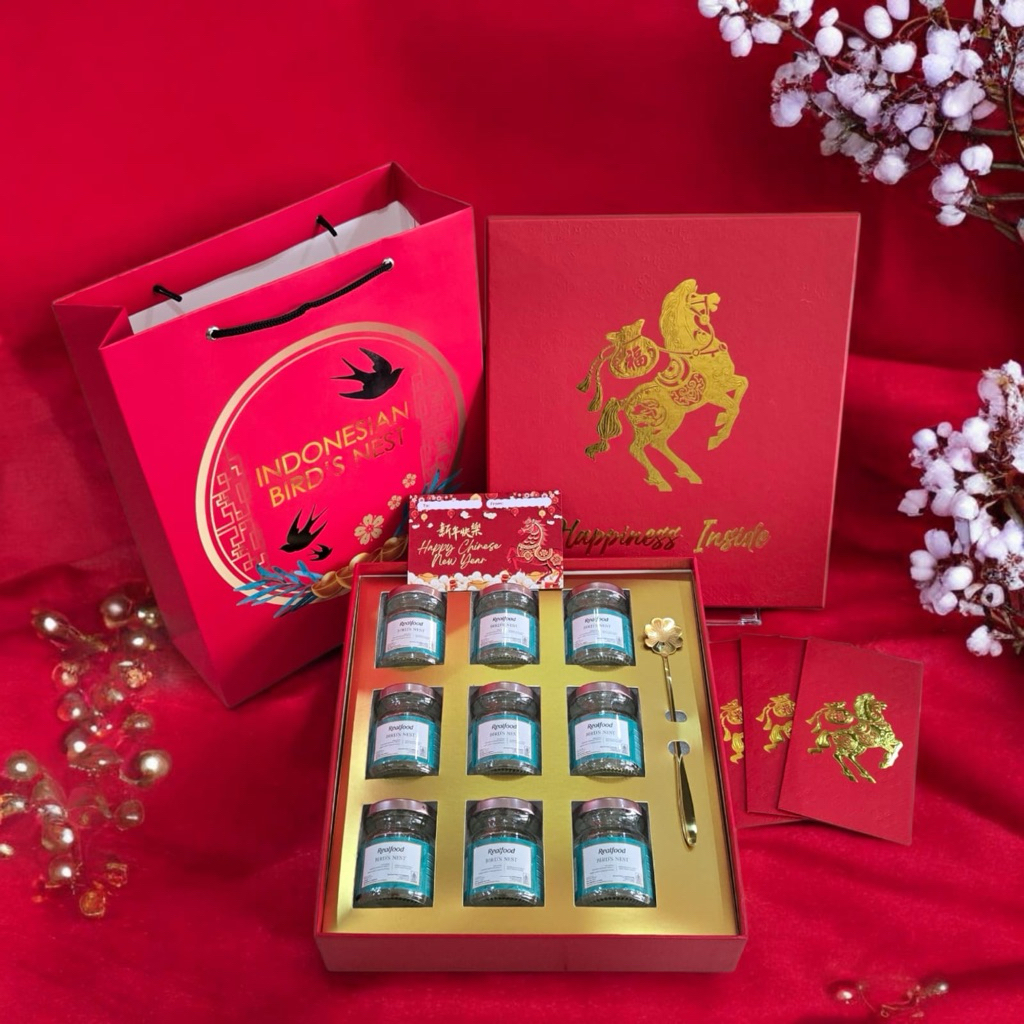 Realfood hampers parcel mewah imlek CNY walet realfood bpom