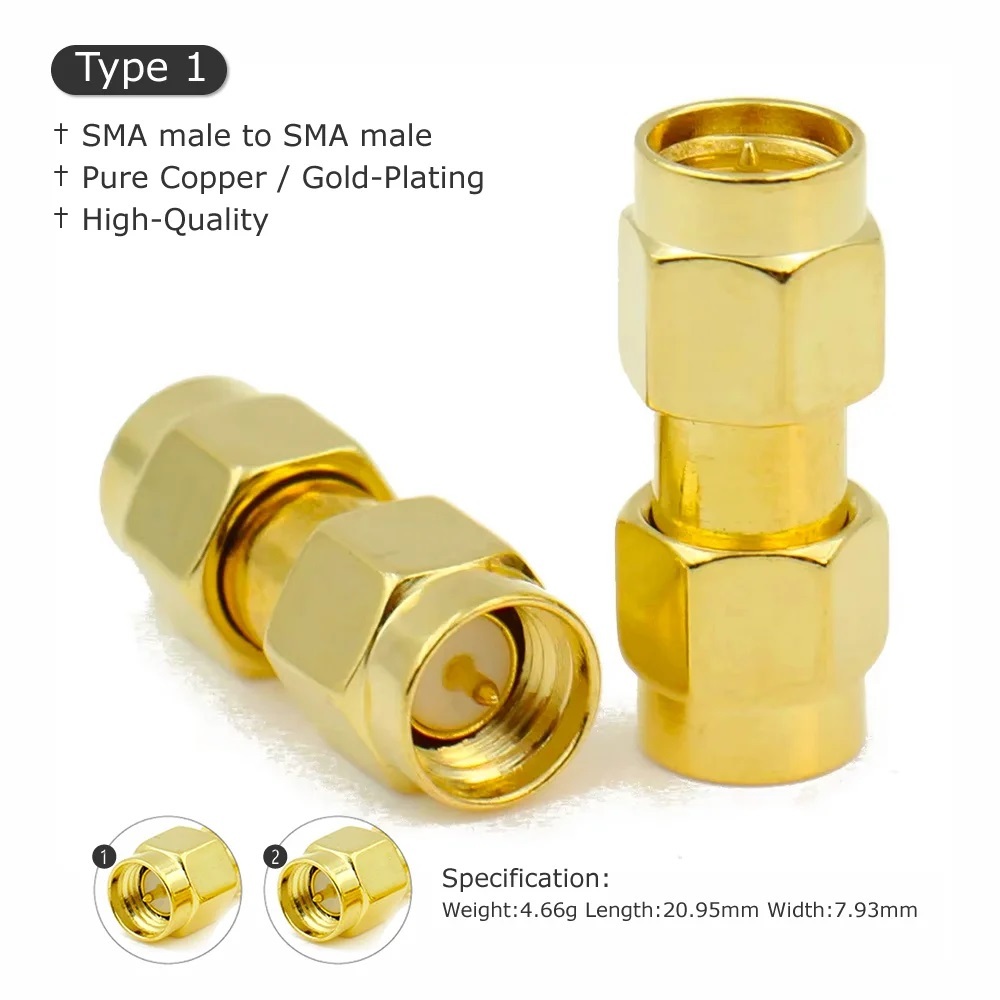 KONEKTOR ADAPTER SMA MALE TO SMA MALE