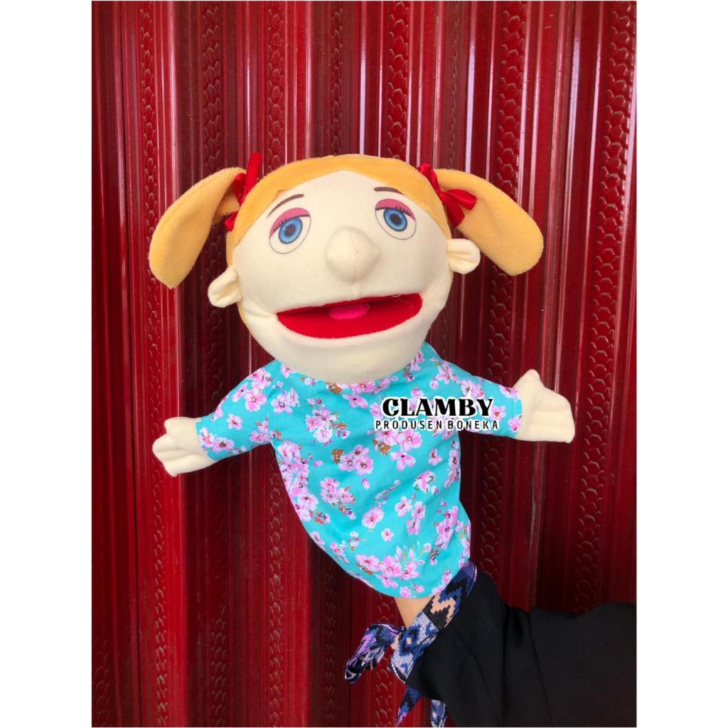 Boneka Tangan Boneka Tangan Karakter  Manusia Edisi Keluarga / Handpuppet Mainan Anak Mulut Cablak
