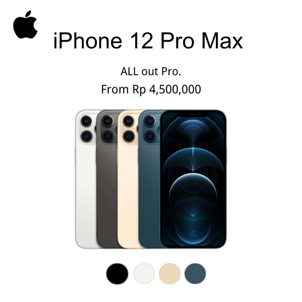 iPhone 12 Pro Max iBox Second Resmi | Garansi 12Bln | IMEI Permanen | Fullset | 128GB/256GB | 100% O