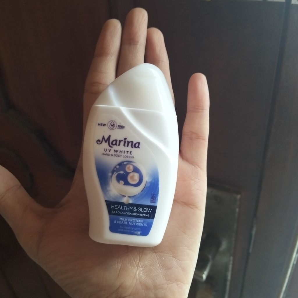 Marina UV white hand and body lotion healthy and glow 50ml/mini size/travel size