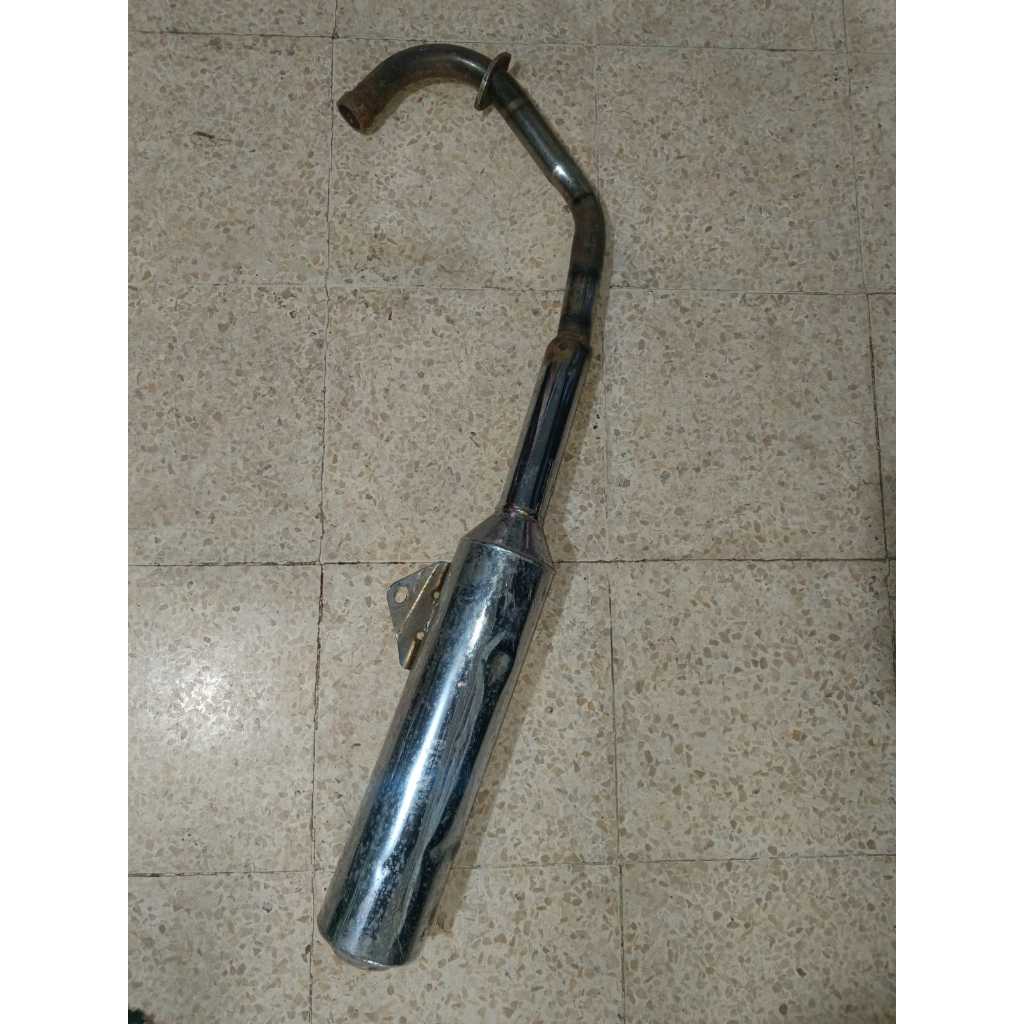 Knalpot Honda Tiger Lama Tiger 2000 ( ada bekas servis / las ) Tidak Ori Bekas