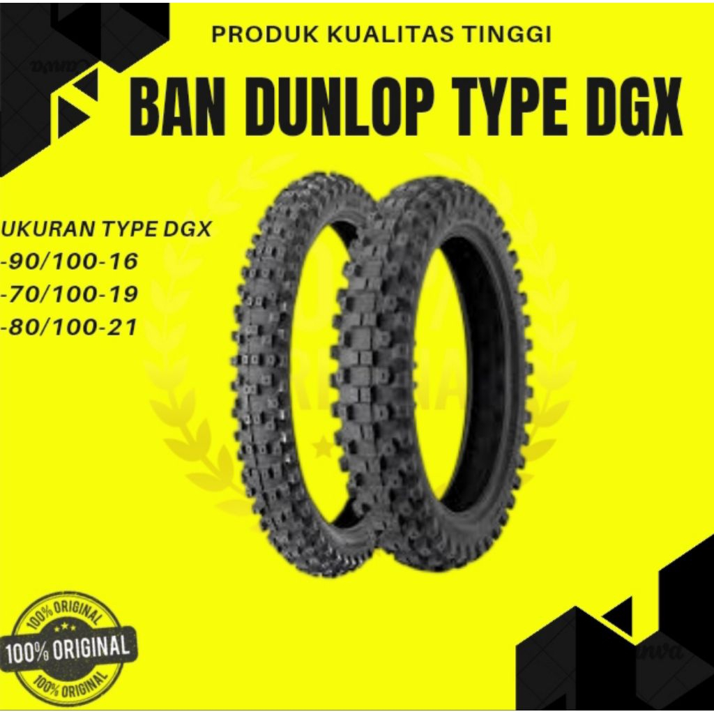 BAN TRAIL RING 16-18-21 DUNLOP DGX UKURAN 90/100-16 100/100-18 80/100-21
