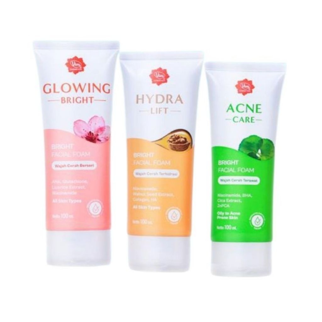 Viva Facial Foam Bright Sabun Cuci Muka, Sabun wajah 100ml