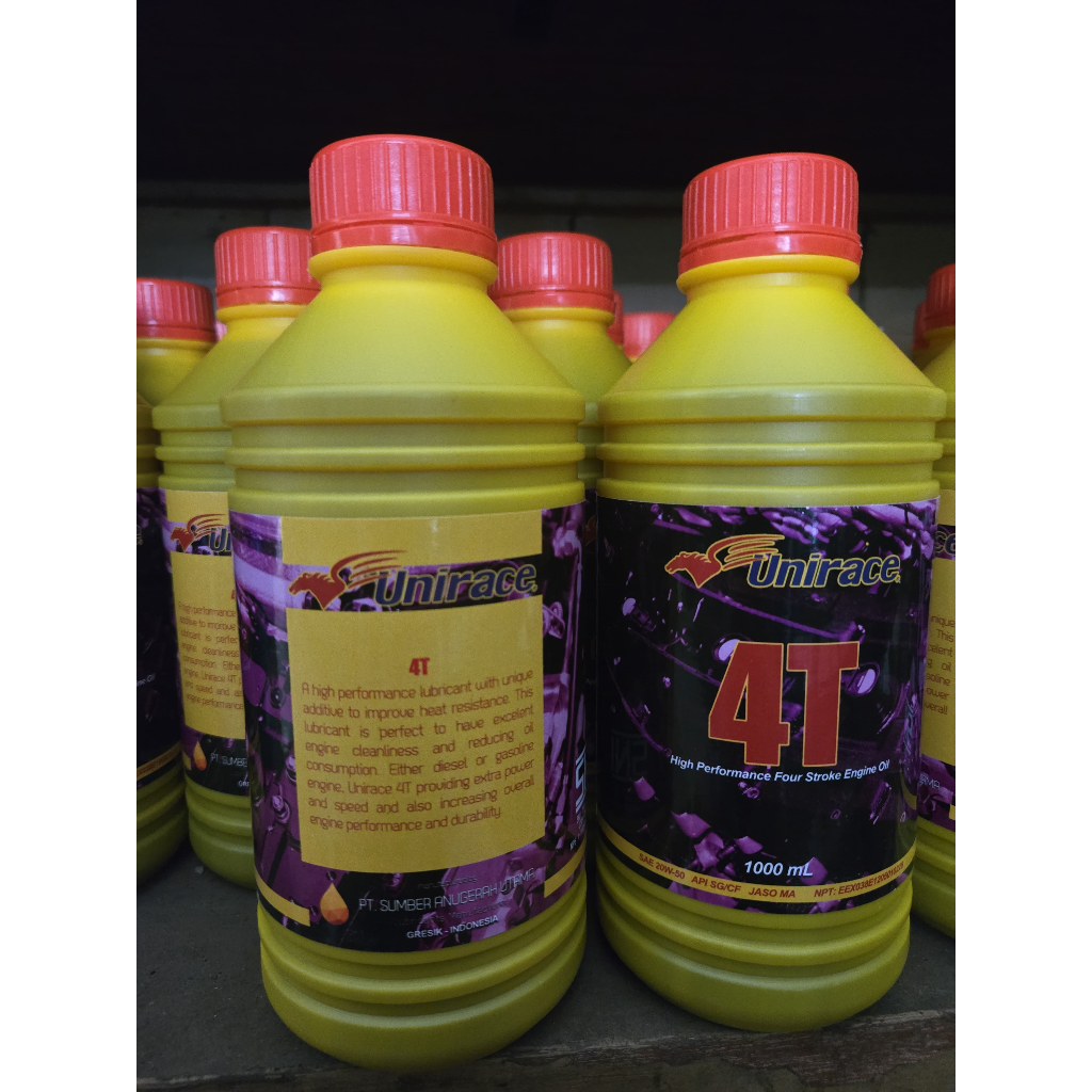 Jungle_Shop_ Oli Mesin/Motor Unirace 4T 1 Liter & Bagus