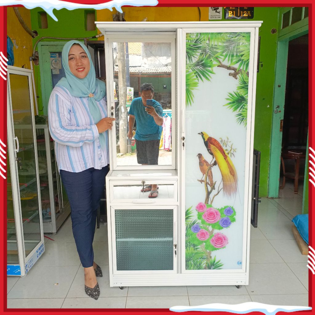 Lemari Baju Meja Rias Kaca