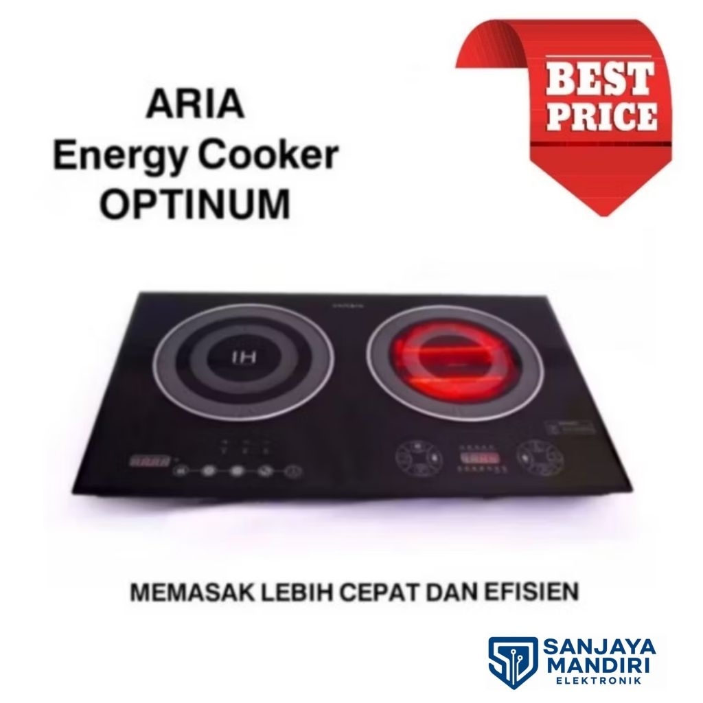ARIA Energy Cooker OPTINUM - Kompor Listrik 2 Tungku Hemat Listrik