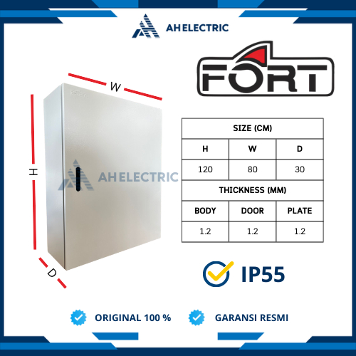 FORT Box Panel Indoor 120x80x30 cm / 120 x 80 x 30 cm / 80x120x30 cm / 80 x 120 x 30 cm | FMBI120803