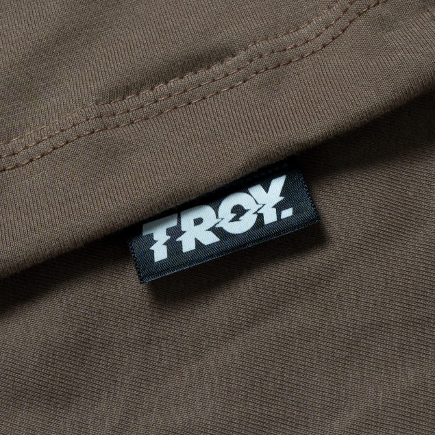 Troy Company Tshirt Maple Brown Fearless - Kaos Lengan Pendek Kaos Coklat Maple MTD 2977